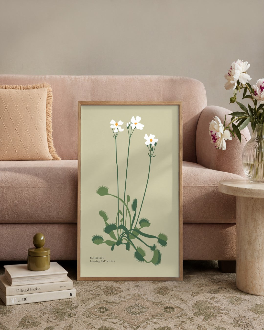 SENT Studio - Botanical Poster No. 45 - framed print in a styled room
