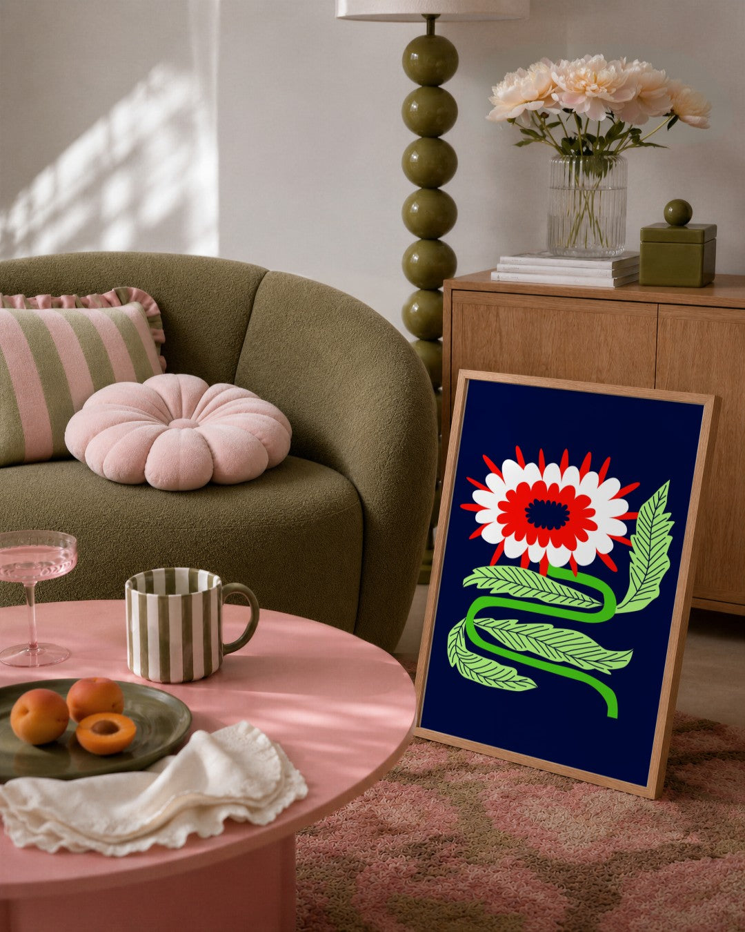 SENT Studio - Artistic Poster No. 13 - framed print in a styled room