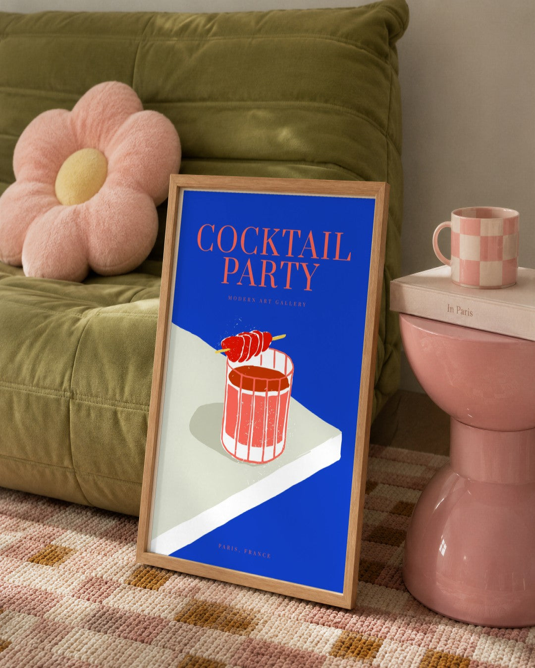 SENT Studio - Cravings Poster No. 13 - framed print in a styled room