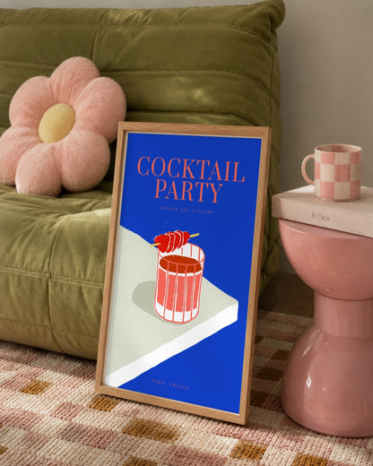 SENT Studio - Cravings Poster No. 13 - framed print in a styled room