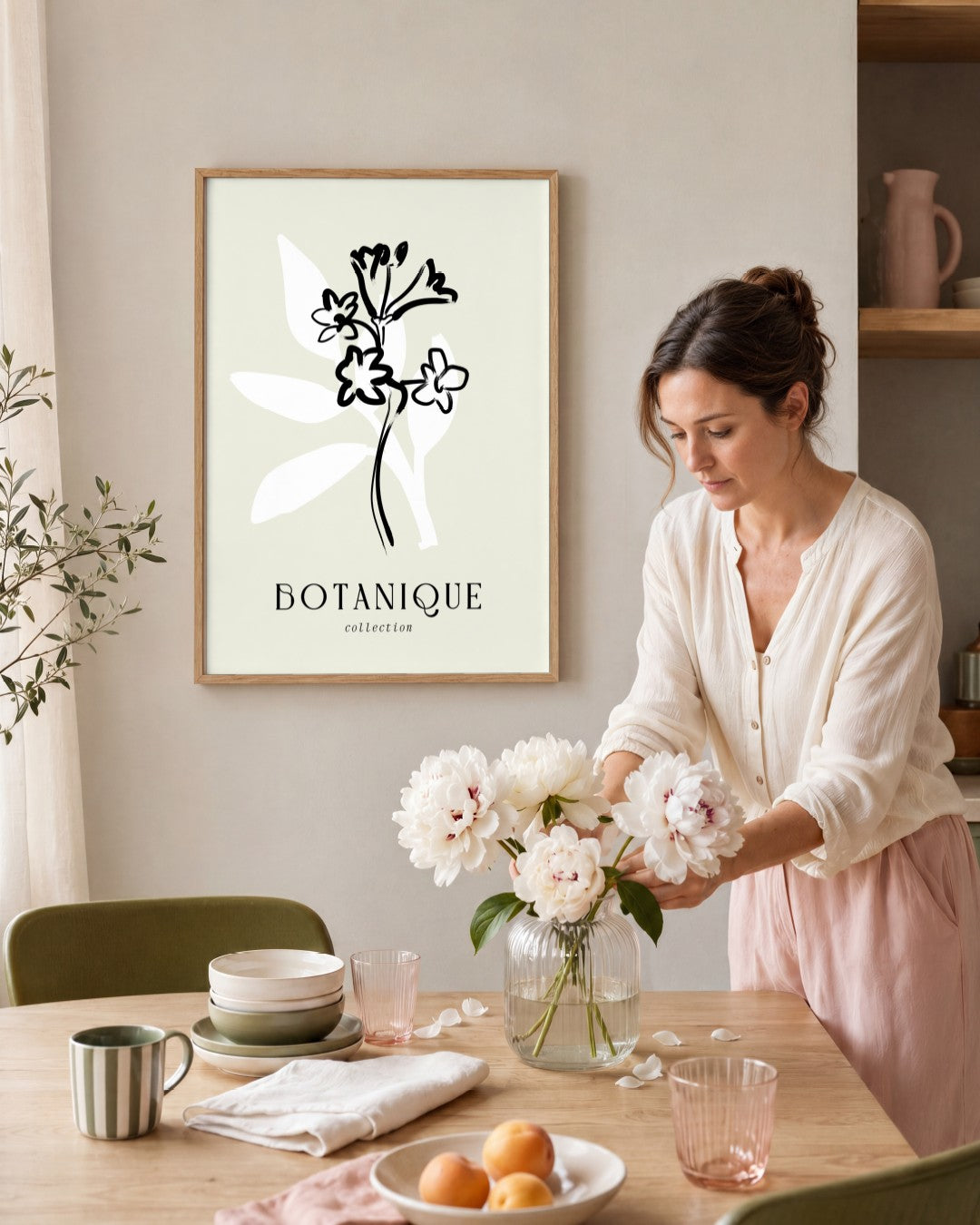 SENT Studio - Bohemian Poster No. 60 - framed print in a styled room