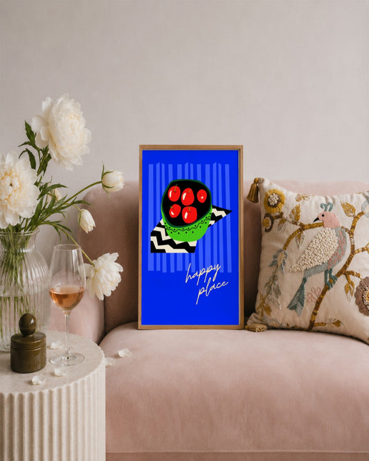 SENT Studio - Artistic Poster No. 45 - framed print in a styled room
