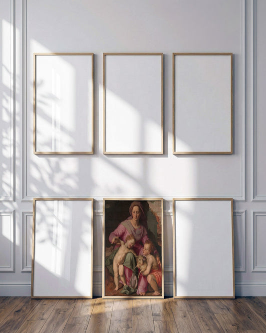 Renaissance Masters - Renaissance Masterpiece No. 129 - framed print in a styled room