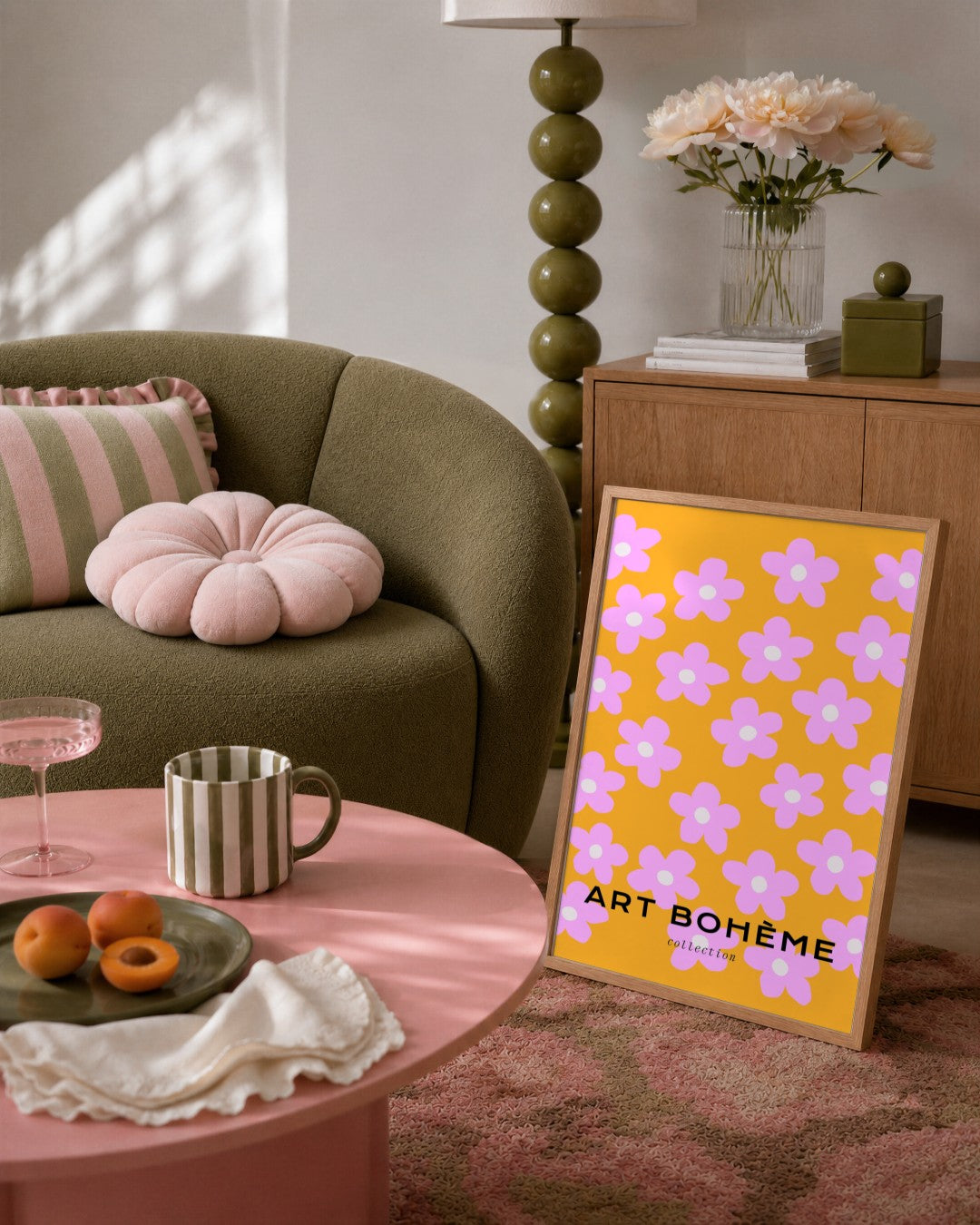SENT Studio - Abstract Poster No. 25 - framed print in a styled room