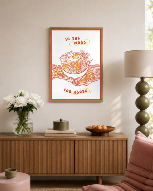 SENT Studio - Cravings Poster No. 40 - framed print in a styled room