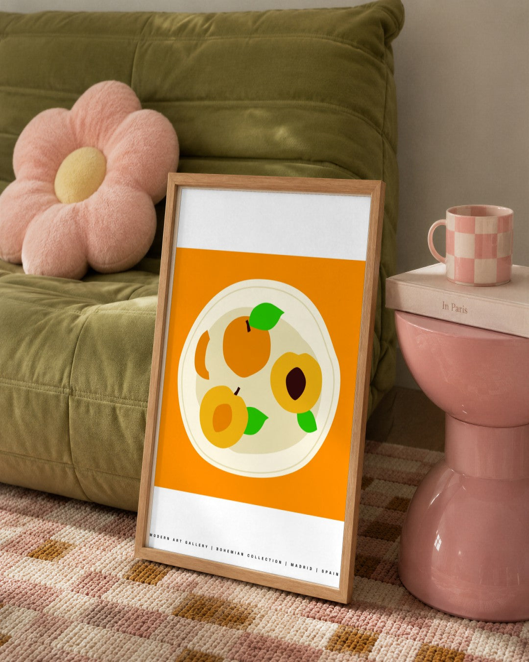 SENT Studio - Artistic Poster No. 21 - framed print in a styled room