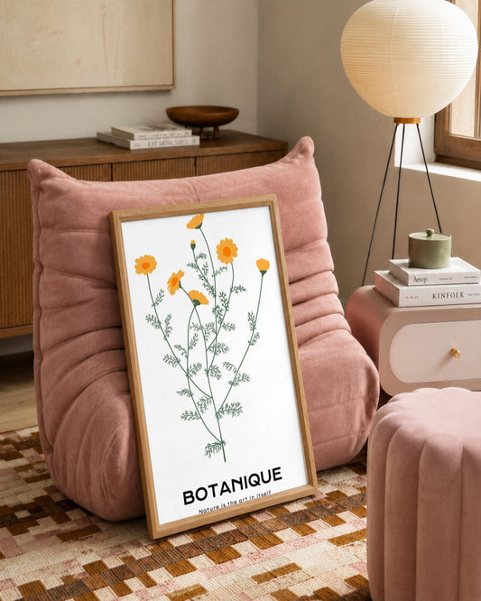 SENT Studio - Botanical Poster No. 20 - framed print in a styled room