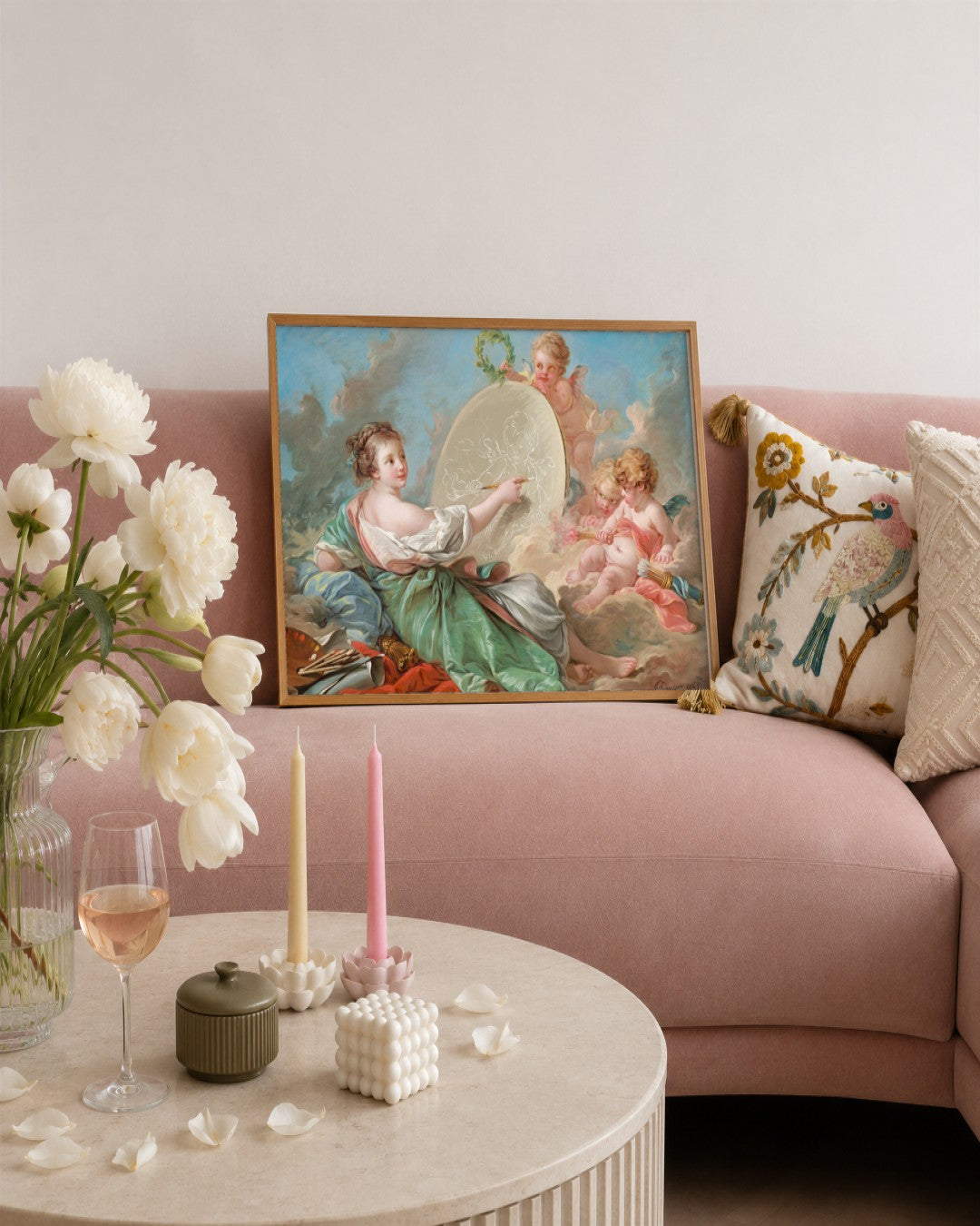 Renaissance Masters - Renaissance Masterpiece No. 211 - framed print in a styled room