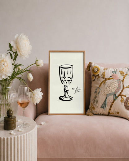 SENT Studio - Bohemian Poster No. 77 - framed print in a styled room