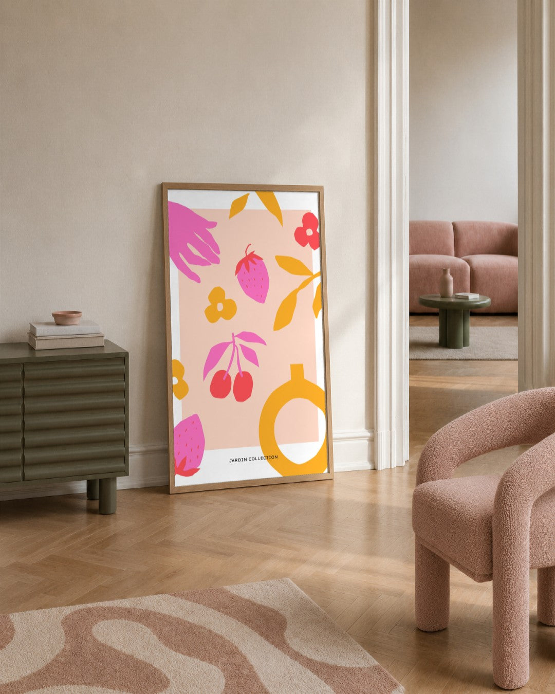 SENT Studio - Abstract Poster No. 42 - framed print in a styled room