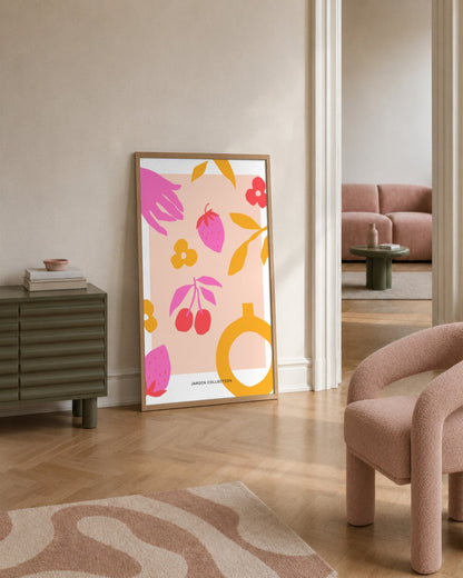 SENT Studio - Abstract Poster No. 42 - framed print in a styled room