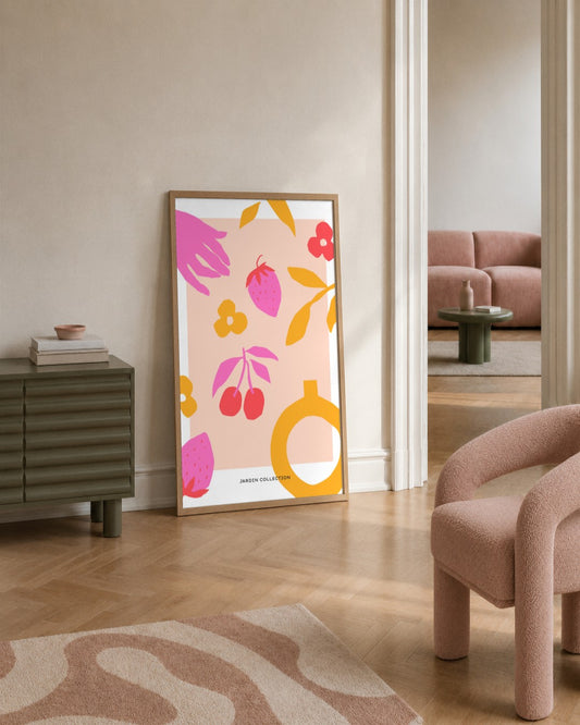 SENT Studio - Abstract Poster No. 42 - framed print in a styled room