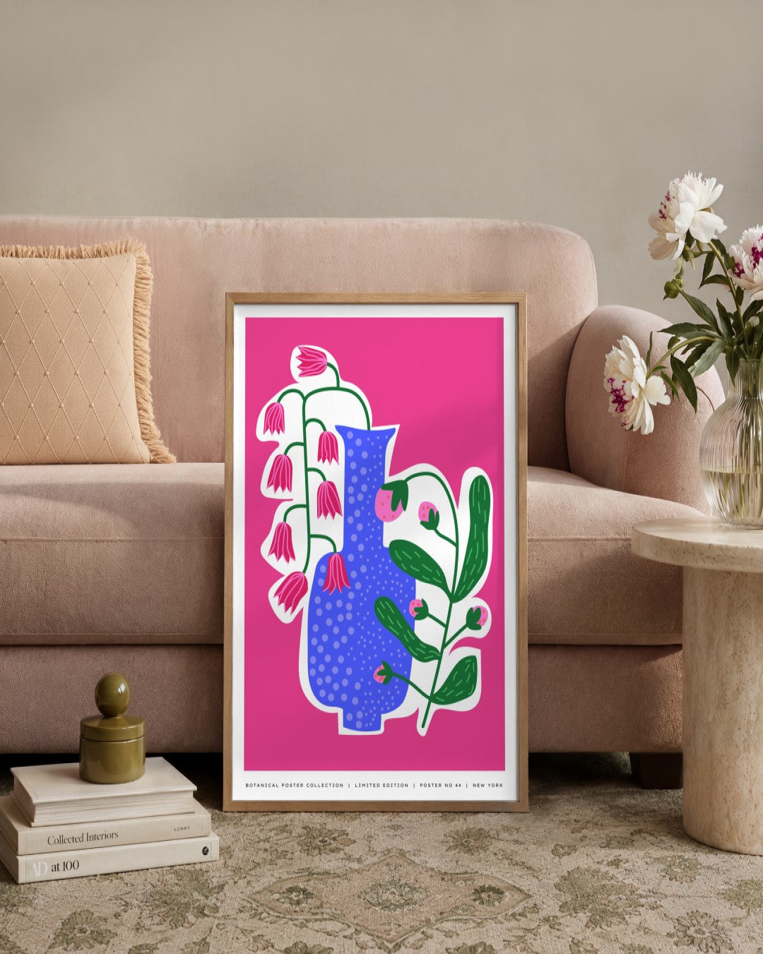 SENT Studio - Aesthetic Poster No. 44 - framed print in a styled room