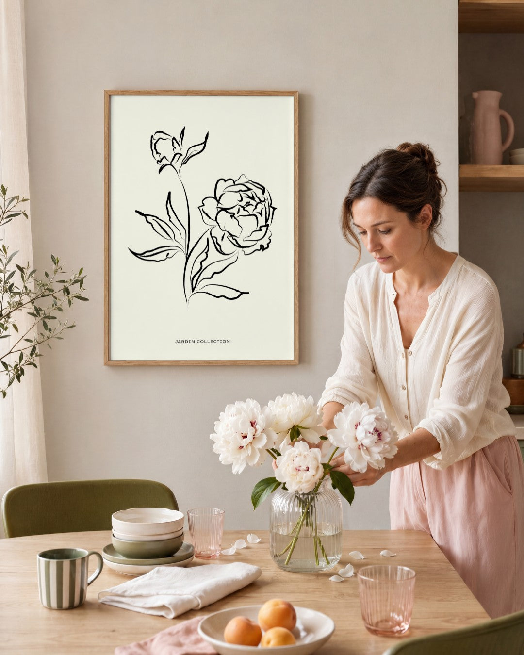 SENT Studio - Bohemian Poster No. 31 - framed print in a styled room