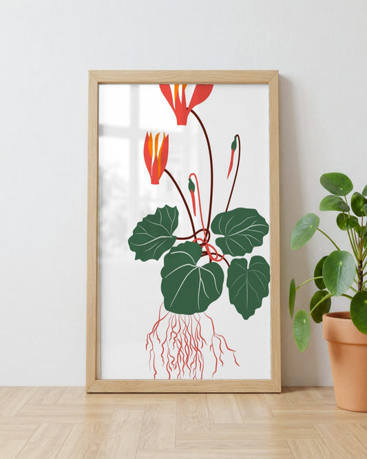 SENT Studio - Botanical Poster No. 23 - framed print in a styled room