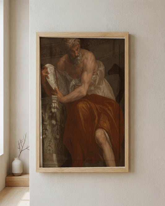 Renaissance Masters - Renaissance Masterpiece No. 31 - framed print in a styled room