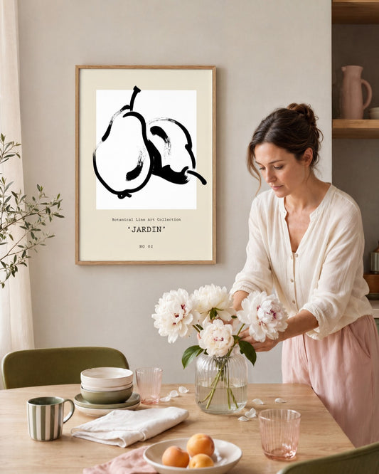 SENT Studio - Bohemian Poster No. 29 - framed print in a styled room