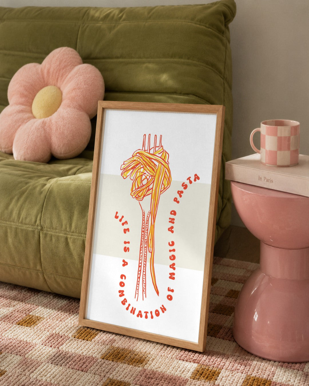 SENT Studio - Cravings Poster No. 31 - framed print in a styled room