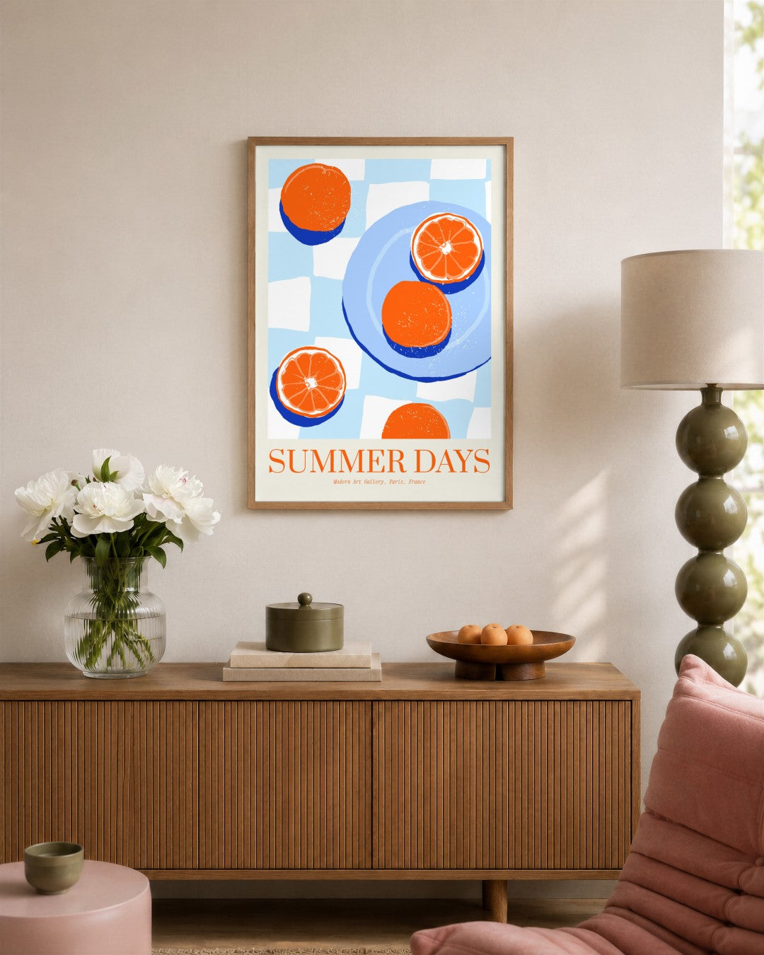 SENT Studio - Cravings Poster No. 14 - framed print in a styled room