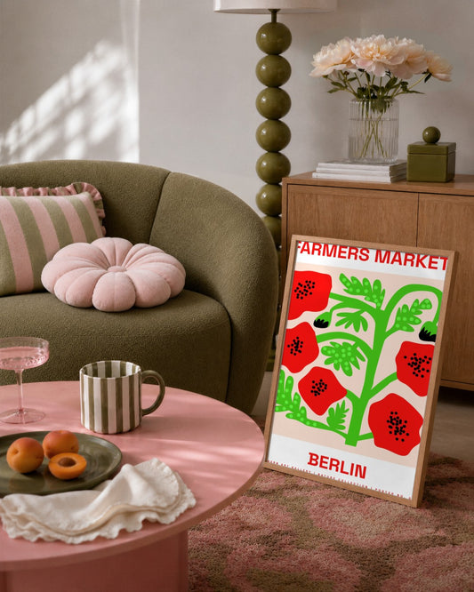 SENT Studio - Artistic Poster No. 9 - framed print in a styled room