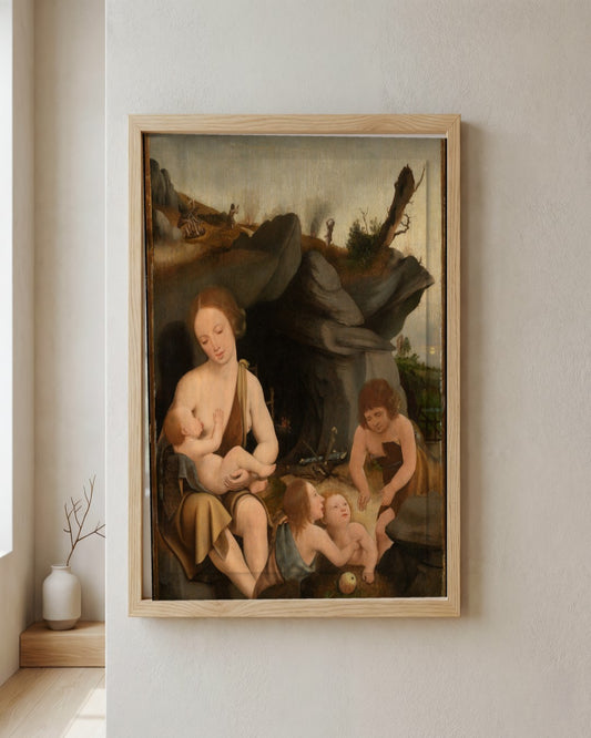 Renaissance Masters - Renaissance Masterpiece No. 99 - framed print in a styled room