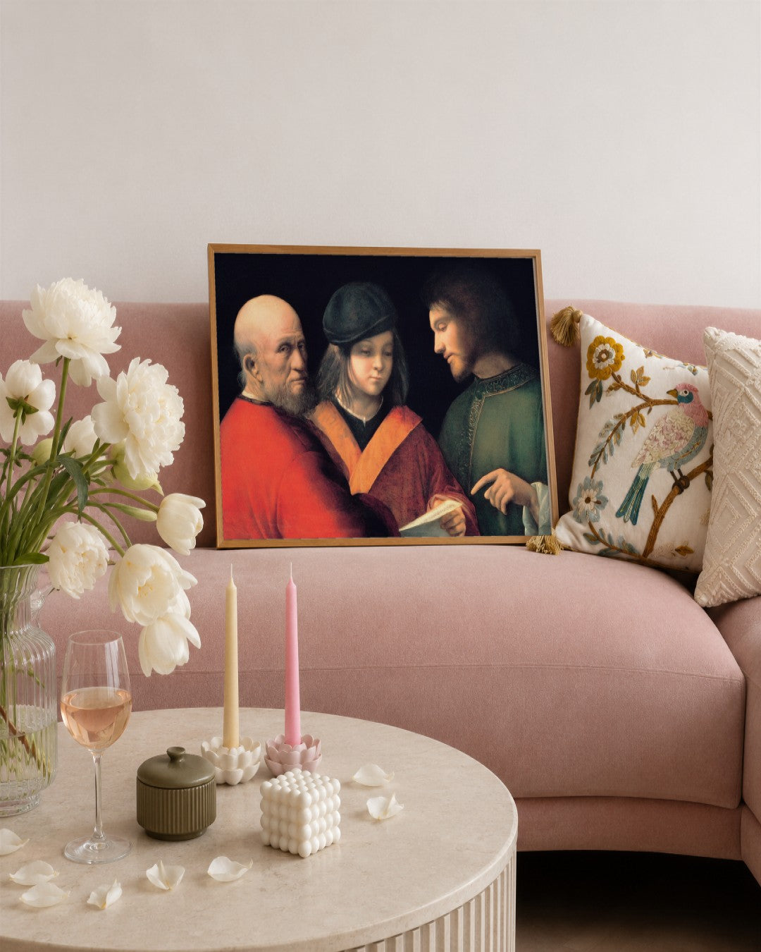 Renaissance Masters - Renaissance Masterpiece No. 286 - framed print in a styled room