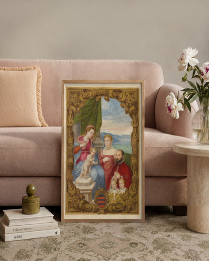 Renaissance Masters - Renaissance Masterpiece No. 92 - framed print in a styled room