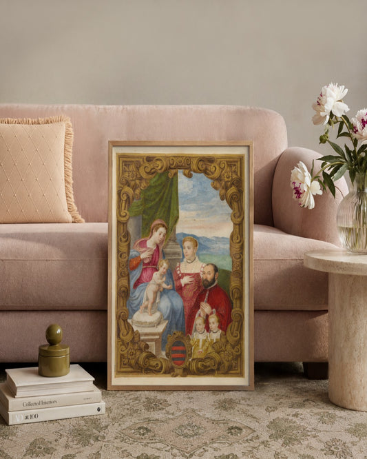 Renaissance Masters - Renaissance Masterpiece No. 92 - framed print in a styled room