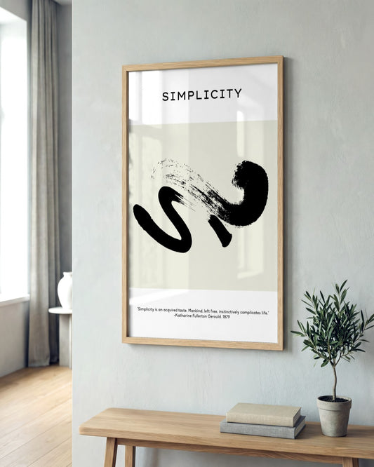 SENT Studio - Bohemian Poster No. 96 - framed print in a styled room