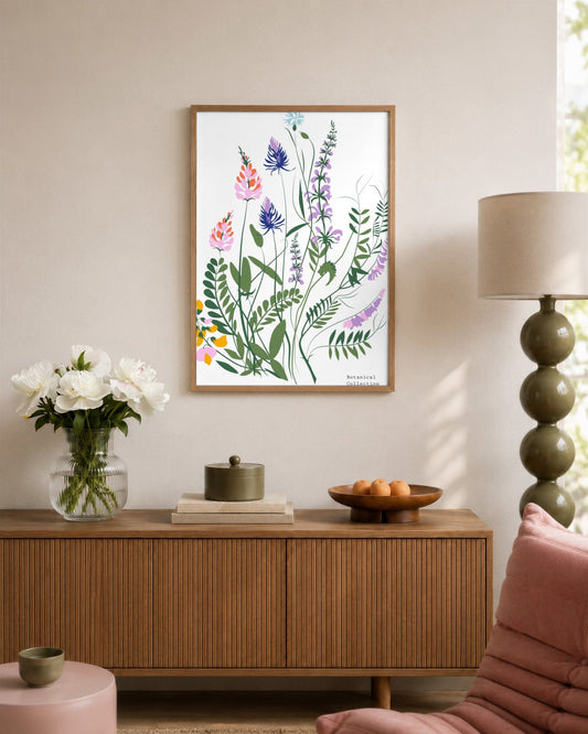 SENT Studio - Botanical Poster No. 19 - framed print in a styled room
