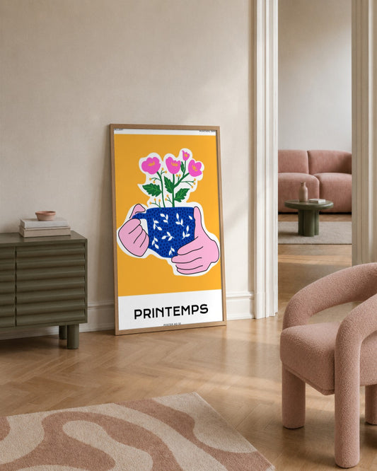 SENT Studio - Aesthetic Poster No. 33 - framed print in a styled room
