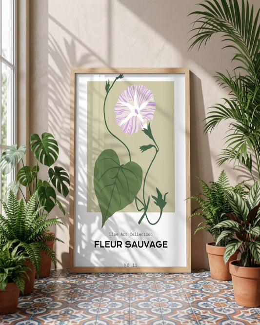 SENT Studio - Botanical Poster No. 50 - framed print in a styled room