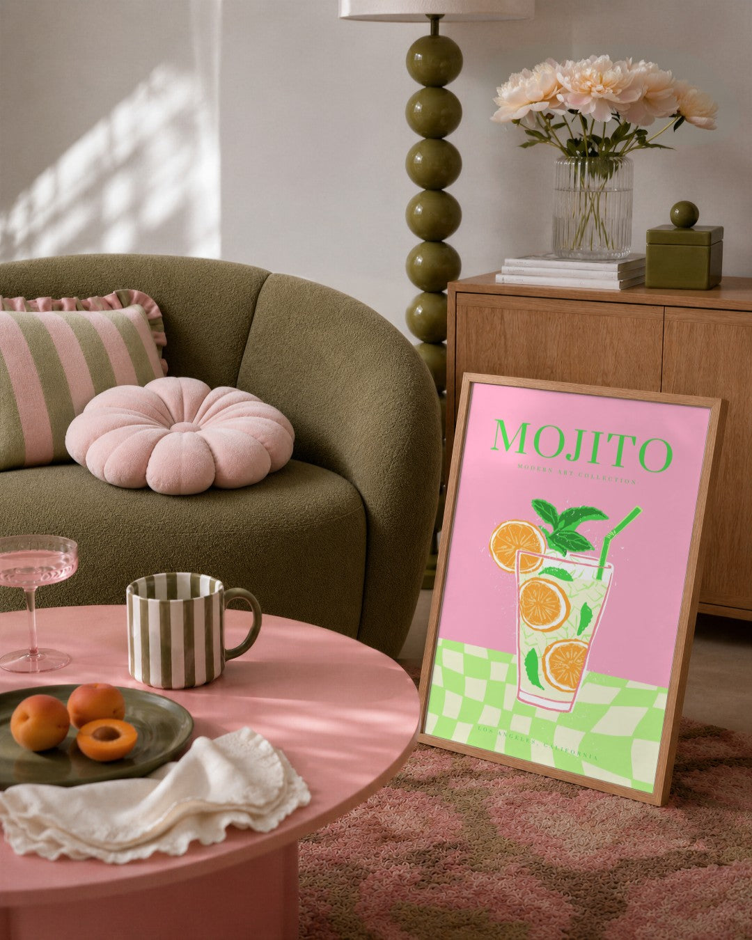 SENT Studio - Cravings Poster No. 3 - framed print in a styled room
