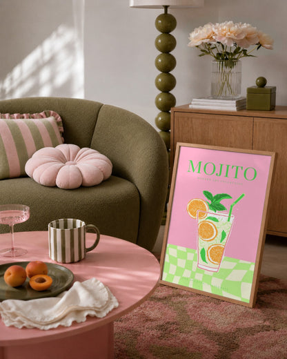 SENT Studio - Cravings Poster No. 3 - framed print in a styled room