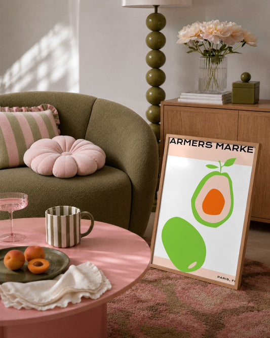 SENT Studio - Abstract Poster No. 53 - framed print in a styled room