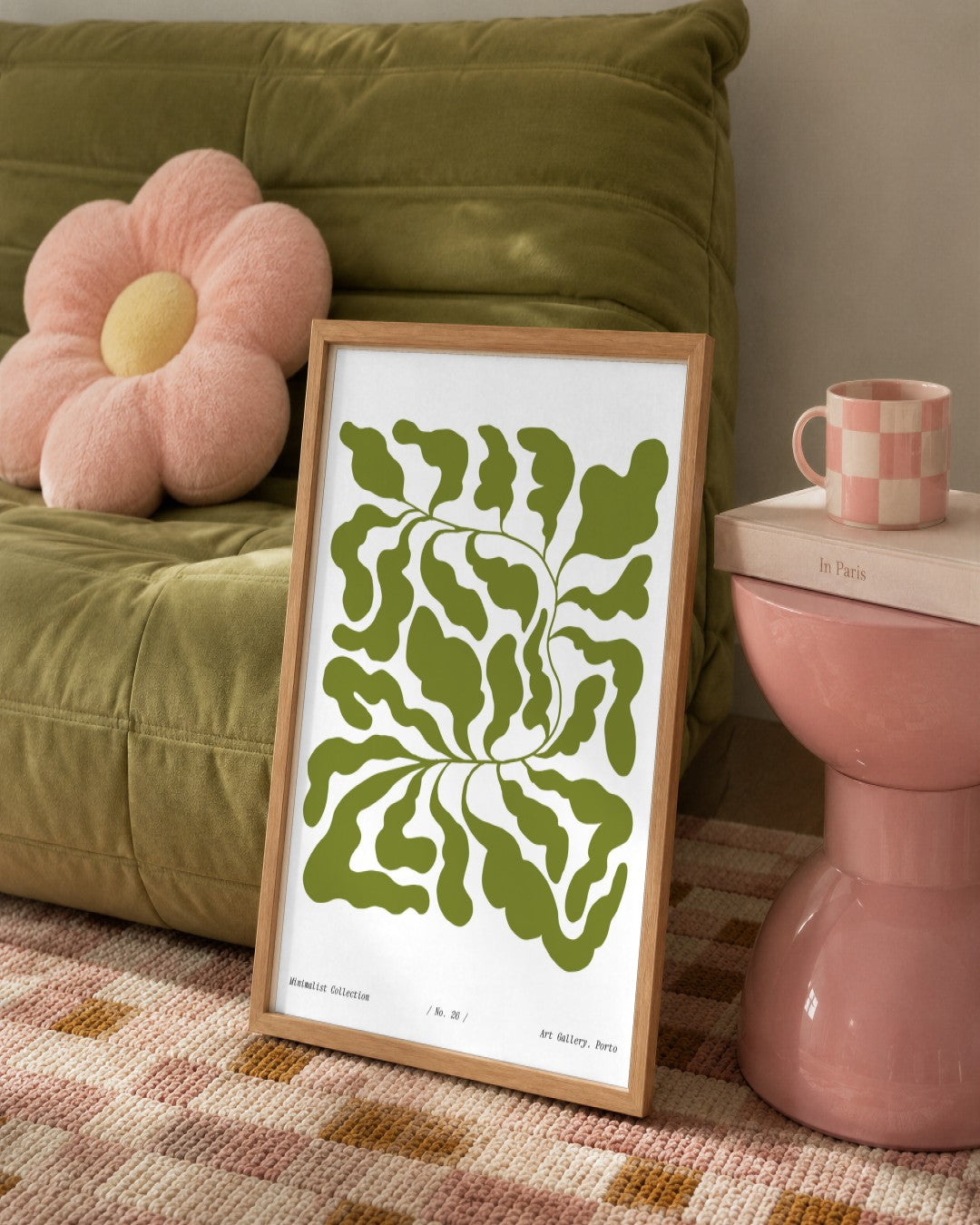 SENT Studio - Blooming Flowers Poster No. 26 - framed print in a styled room