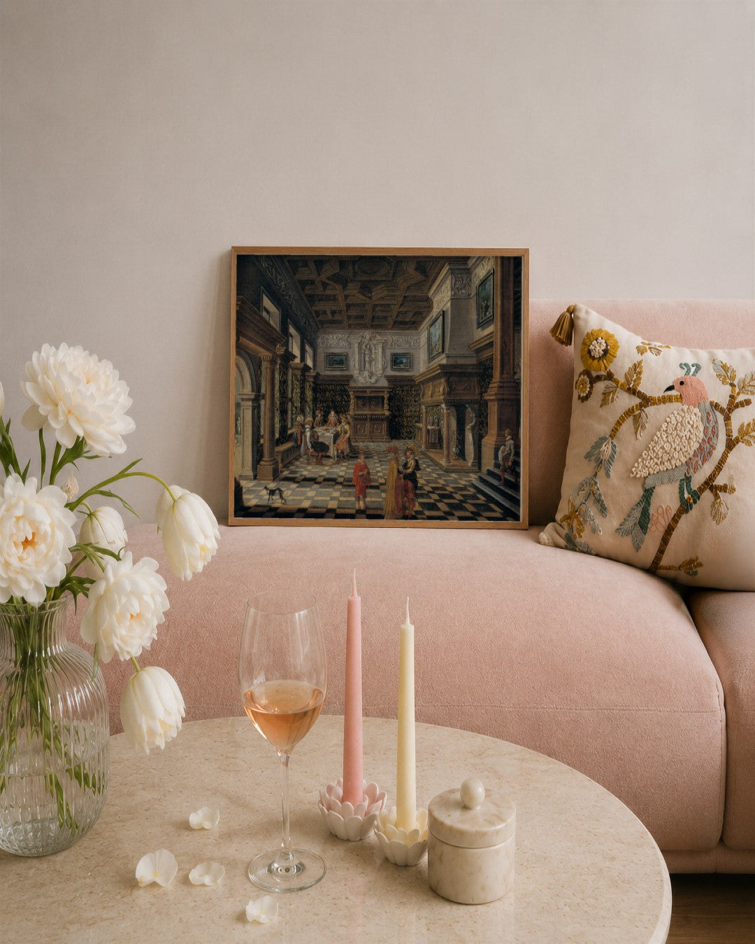 Renaissance Masters - Renaissance Masterpiece No. 190 - framed print in a styled room