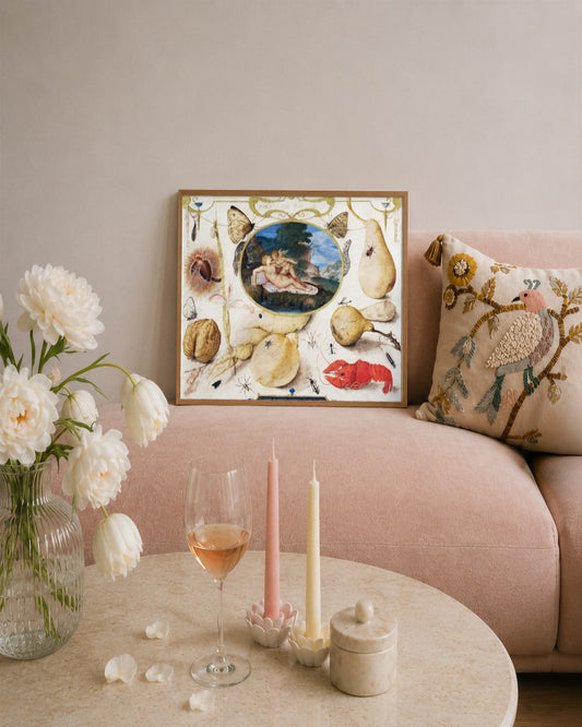Renaissance Masters - Renaissance Masterpiece No. 350 - framed print in a styled room