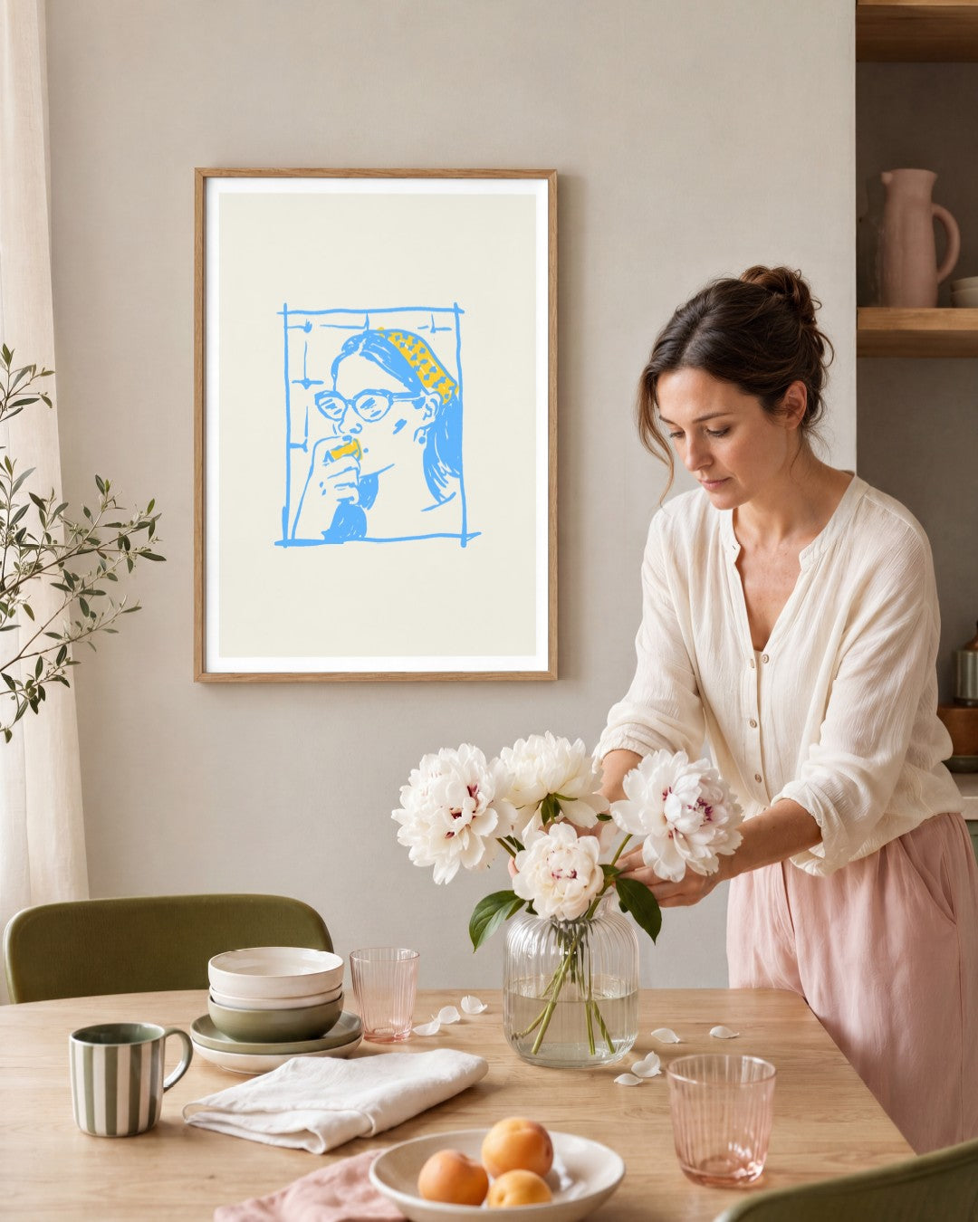 SENT Studio - Cravings Poster No. 51 - framed print in a styled room