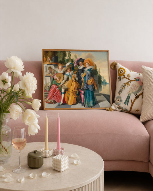 Renaissance Masters - Renaissance Masterpiece No. 79 - framed print in a styled room