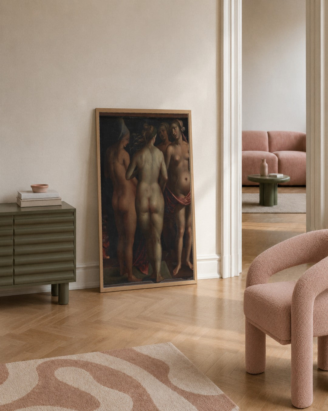 Renaissance Masters - Renaissance Masterpiece No. 187 - framed print in a styled room