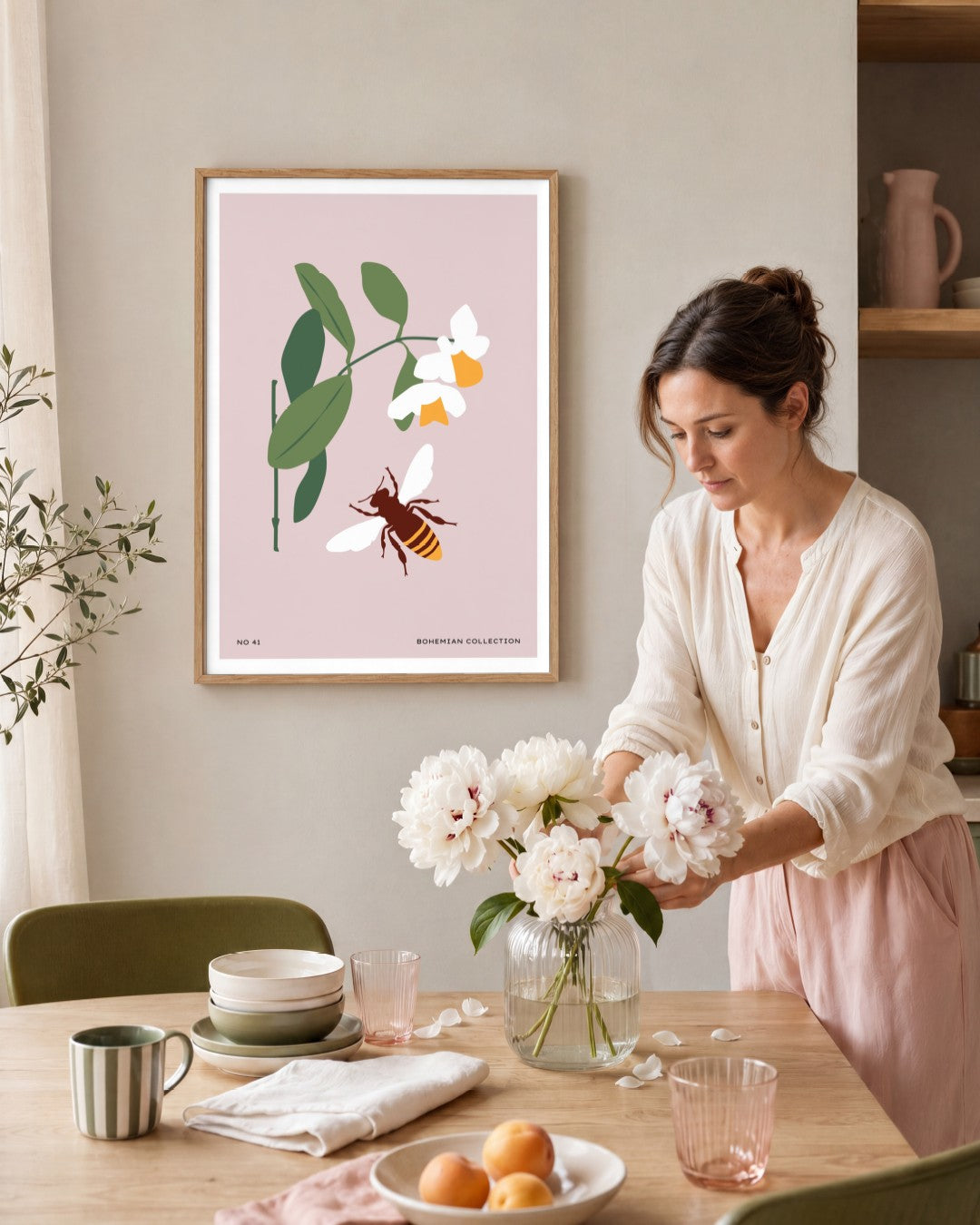SENT Studio - Botanical Poster No. 38 - framed print in a styled room