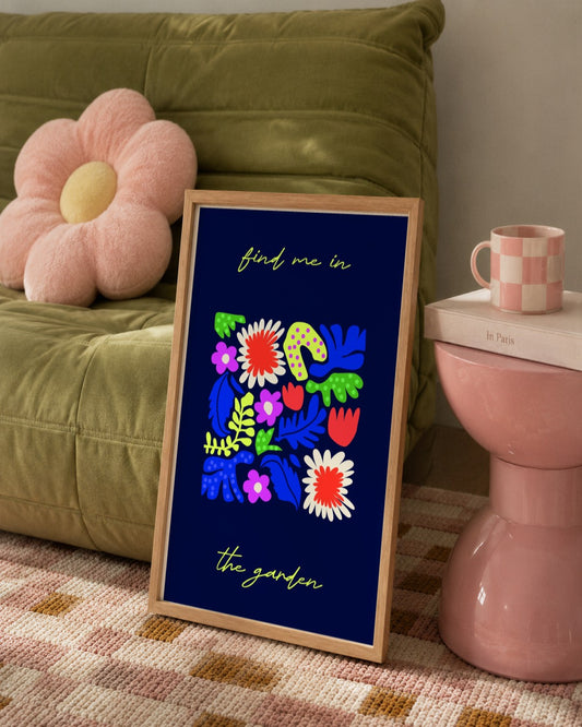SENT Studio - Artistic Poster No. 44 - framed print in a styled room