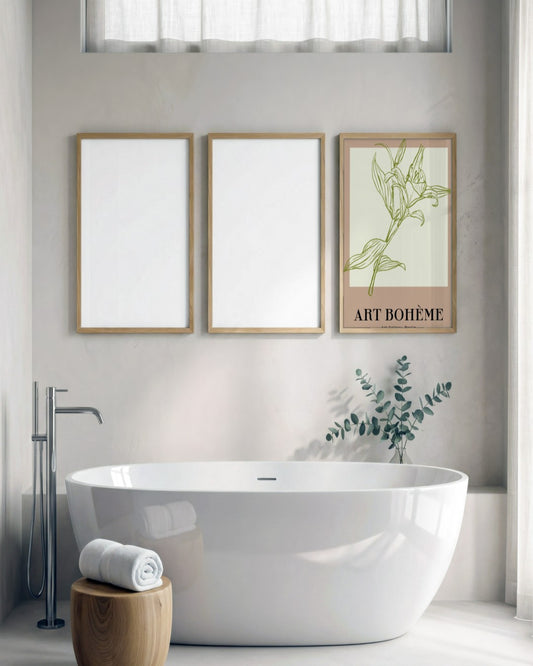 SENT Studio - Blooming Flowers Poster No. 13 - framed print in a styled room