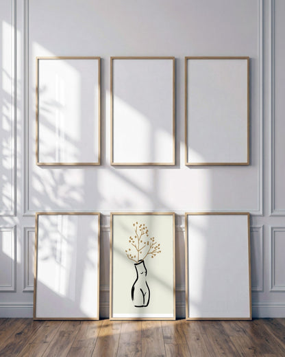 SENT Studio - Bohemian Poster No. 73 - framed print in a styled room