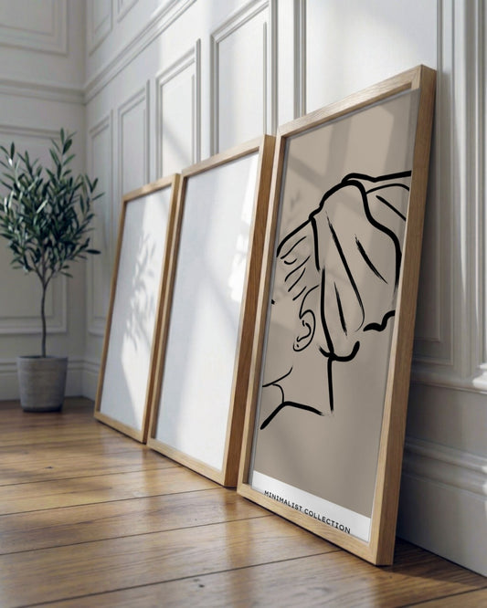 SENT Studio - Bohemian Poster No. 76 - framed print in a styled room