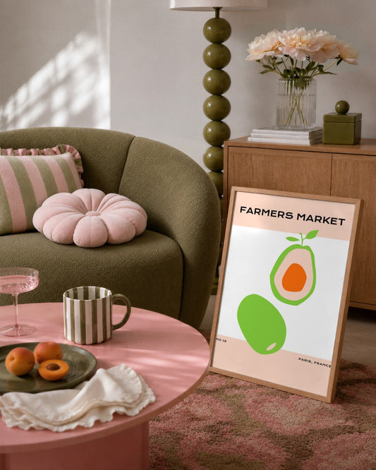 SENT Studio - Abstract Poster No. 53 - framed print in a styled room
