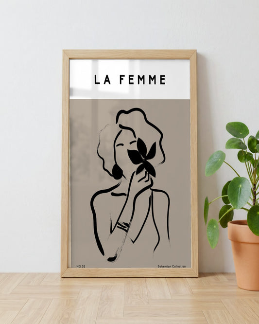 SENT Studio - Bohemian Poster No. 72 - framed print in a styled room