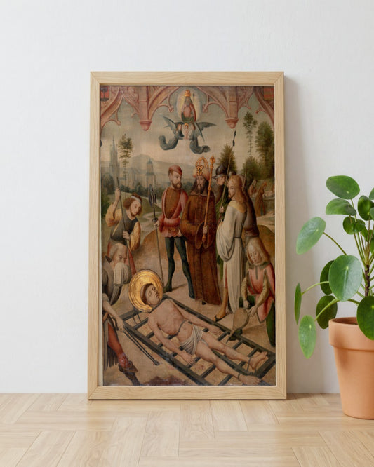 Renaissance Masters - Renaissance Masterpiece No. 123 - framed print in a styled room