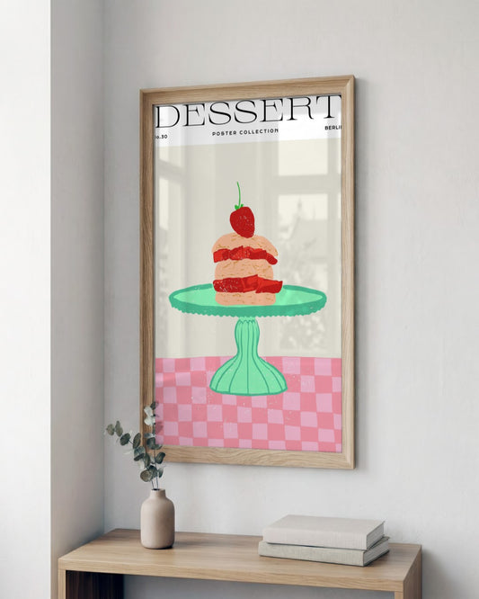 SENT Studio - Cravings Poster No. 30 - framed print in a styled room